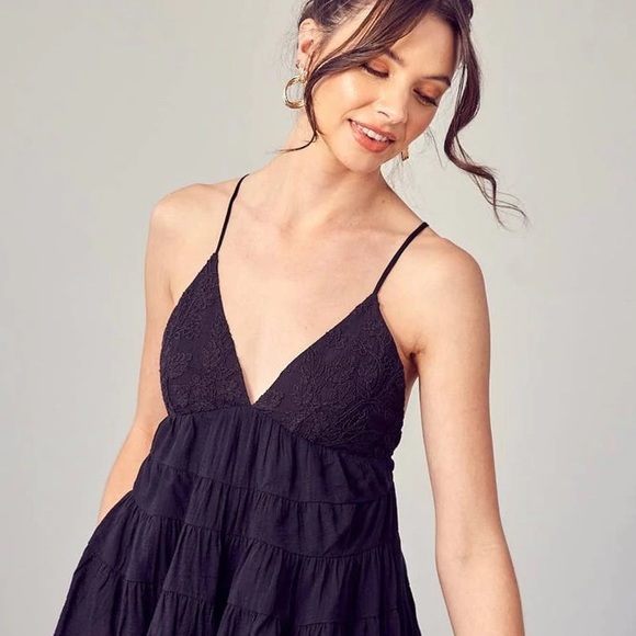 Mustard Seed Tiered Jacquard Cami NWT - Picture 3 of 5